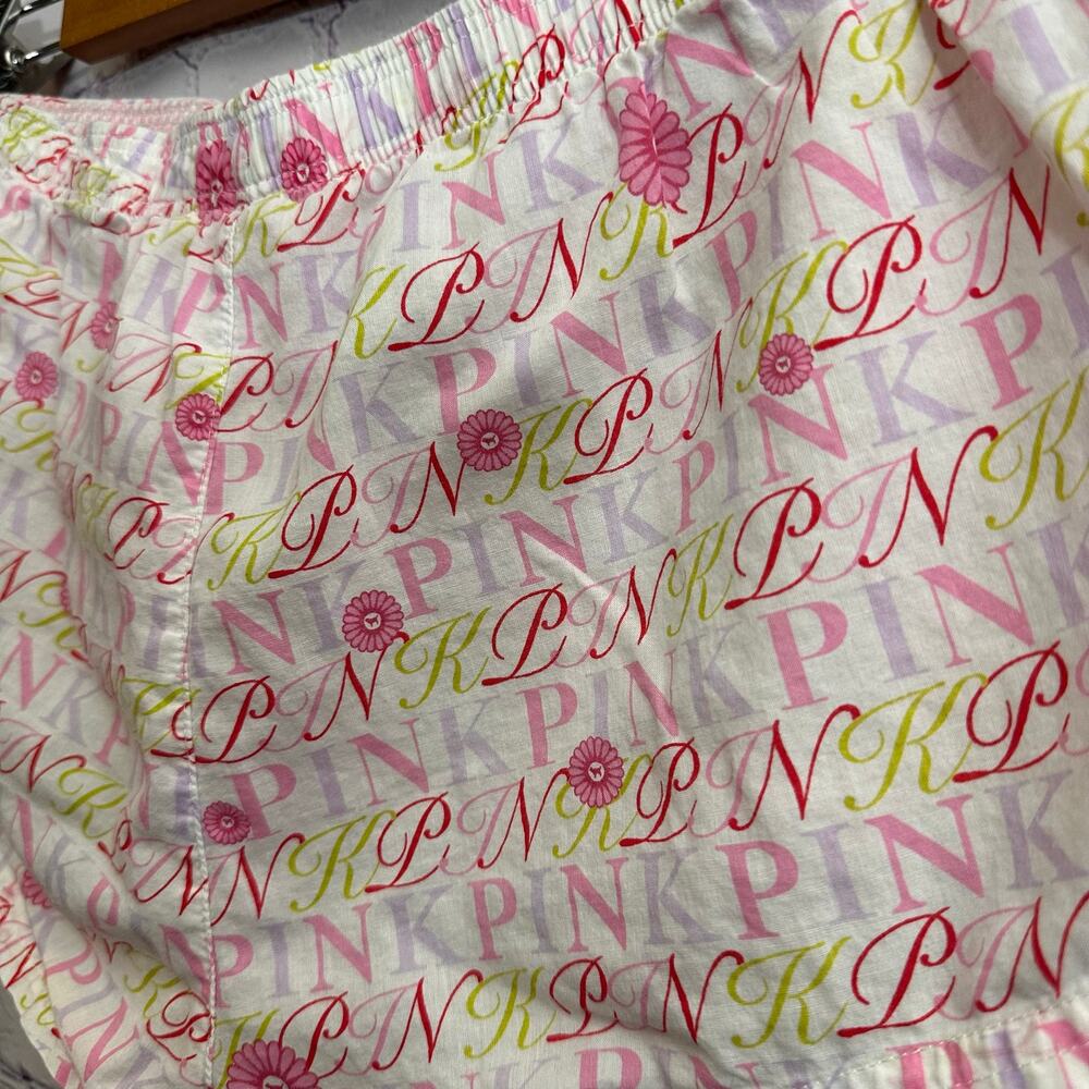 Victoria's Secret PINK Y2K Vintage Sleep Shorts XS Pink Dog Button Front - Picture 5 of 11